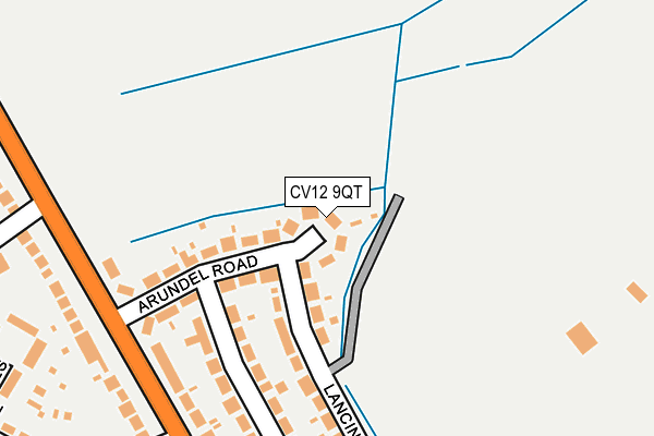 CV12 9QT map - OS OpenMap – Local (Ordnance Survey)
