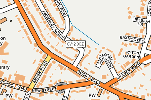 CV12 9QZ map - OS OpenMap – Local (Ordnance Survey)