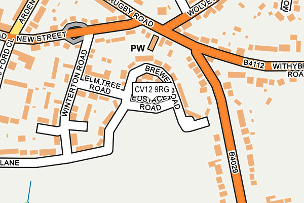 CV12 9RG map - OS OpenMap – Local (Ordnance Survey)