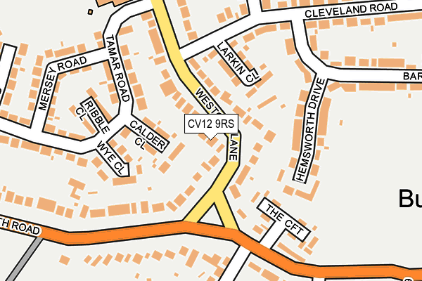 CV12 9RS map - OS OpenMap – Local (Ordnance Survey)