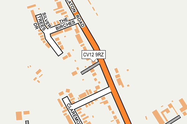 CV12 9RZ map - OS OpenMap – Local (Ordnance Survey)