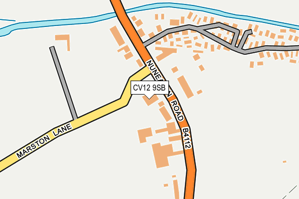 CV12 9SB map - OS OpenMap – Local (Ordnance Survey)