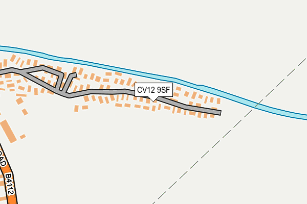 CV12 9SF map - OS OpenMap – Local (Ordnance Survey)