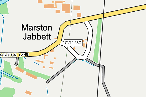 CV12 9SG map - OS OpenMap – Local (Ordnance Survey)