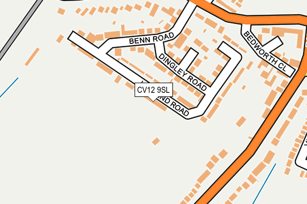 CV12 9SL map - OS OpenMap – Local (Ordnance Survey)