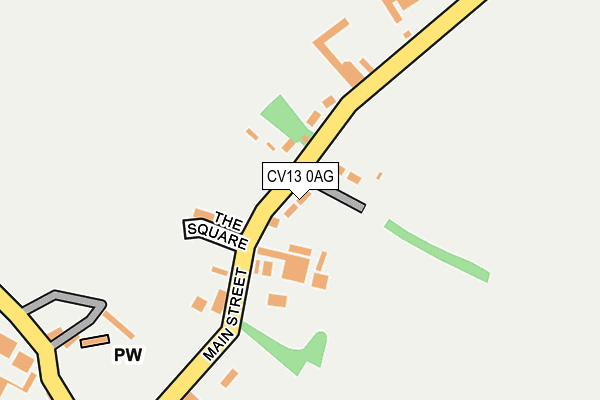 CV13 0AG map - OS OpenMap – Local (Ordnance Survey)