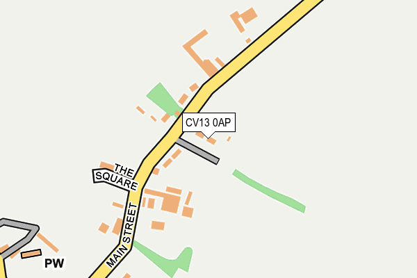 CV13 0AP map - OS OpenMap – Local (Ordnance Survey)