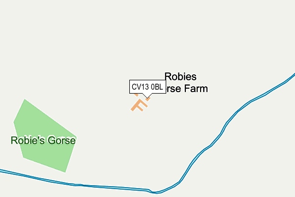 CV13 0BL map - OS OpenMap – Local (Ordnance Survey)