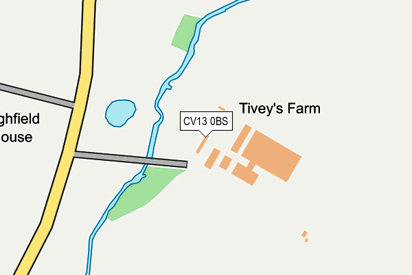 CV13 0BS map - OS OpenMap – Local (Ordnance Survey)