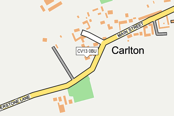 CV13 0BU map - OS OpenMap – Local (Ordnance Survey)