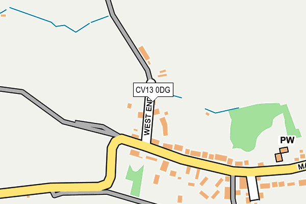 CV13 0DG map - OS OpenMap – Local (Ordnance Survey)