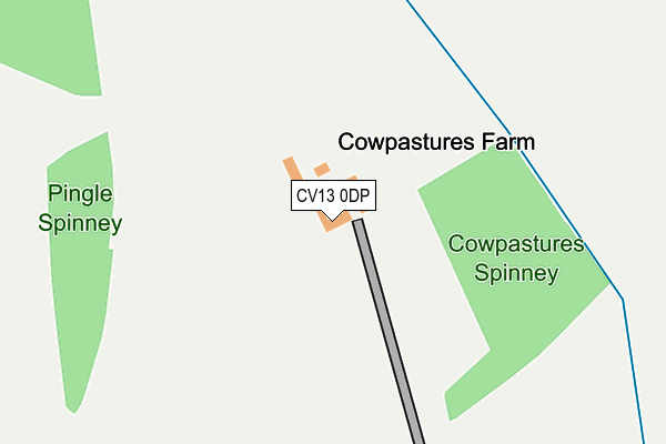 CV13 0DP map - OS OpenMap – Local (Ordnance Survey)