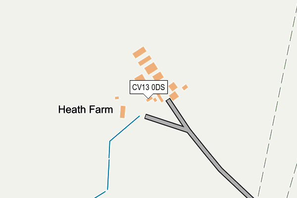 CV13 0DS map - OS OpenMap – Local (Ordnance Survey)