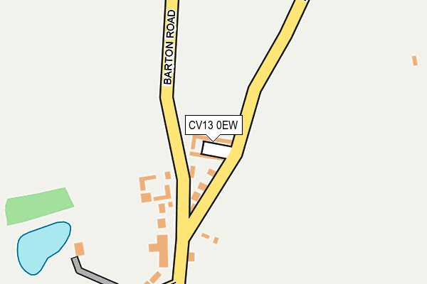 CV13 0EW map - OS OpenMap – Local (Ordnance Survey)
