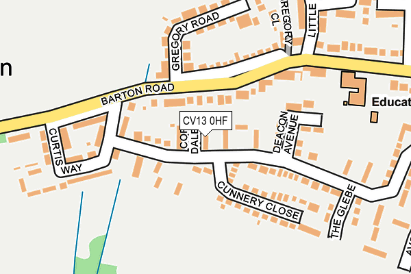 CV13 0HF map - OS OpenMap – Local (Ordnance Survey)