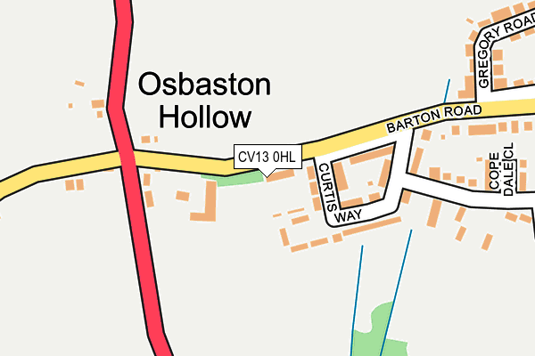 CV13 0HL map - OS OpenMap – Local (Ordnance Survey)