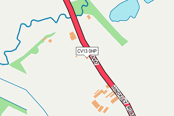 CV13 0HP map - OS OpenMap – Local (Ordnance Survey)