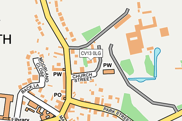 CV13 0LG map - OS OpenMap – Local (Ordnance Survey)