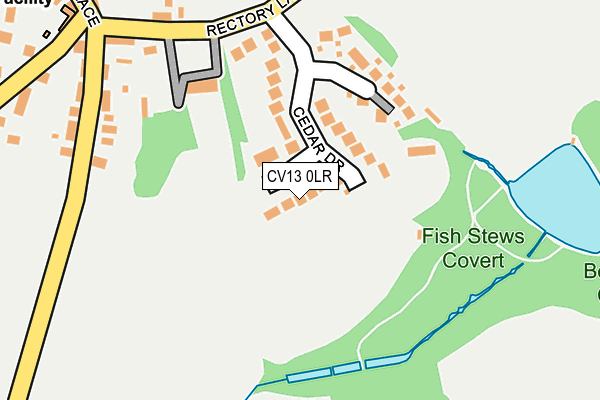 CV13 0LR map - OS OpenMap – Local (Ordnance Survey)