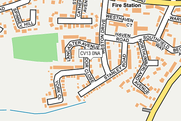 CV13 0NA map - OS OpenMap – Local (Ordnance Survey)