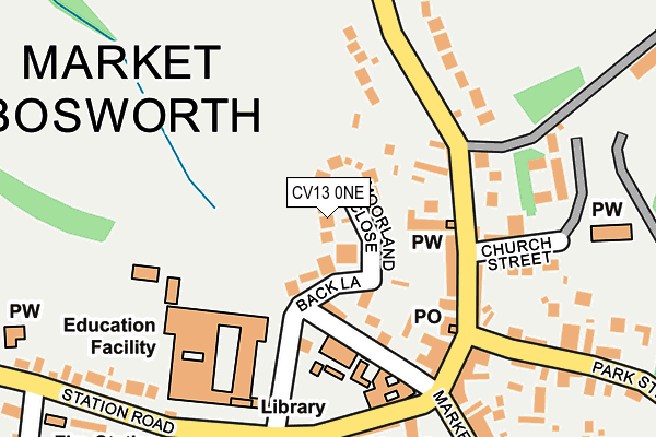 Map of BOSWORTH PROPERTY LTD at local scale