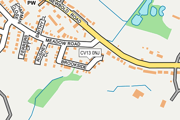 CV13 0NJ map - OS OpenMap – Local (Ordnance Survey)