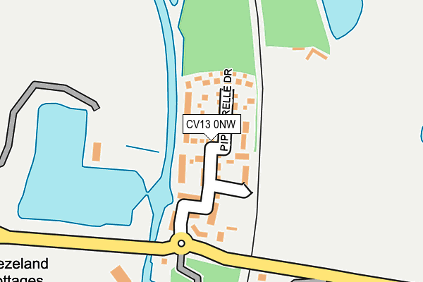 CV13 0NW map - OS OpenMap – Local (Ordnance Survey)