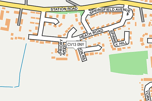 CV13 0NY map - OS OpenMap – Local (Ordnance Survey)