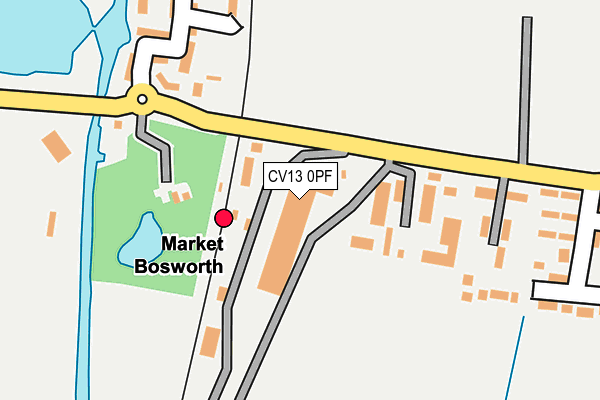 CV13 0PF map - OS OpenMap – Local (Ordnance Survey)
