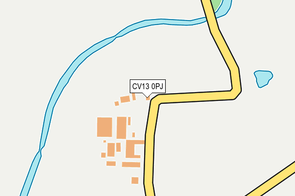 CV13 0PJ map - OS OpenMap – Local (Ordnance Survey)