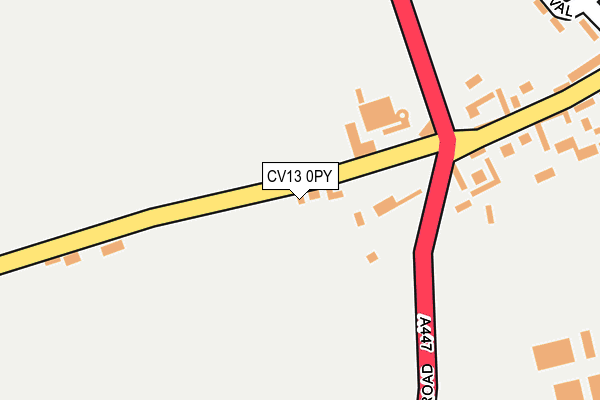 CV13 0PY map - OS OpenMap – Local (Ordnance Survey)