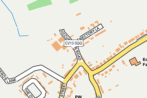 CV13 0QG map - OS OpenMap – Local (Ordnance Survey)