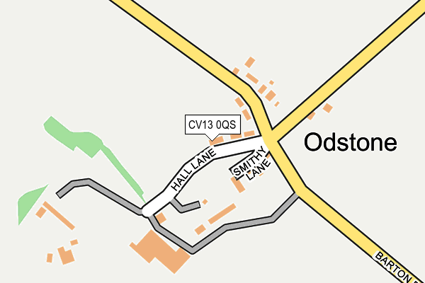CV13 0QS map - OS OpenMap – Local (Ordnance Survey)