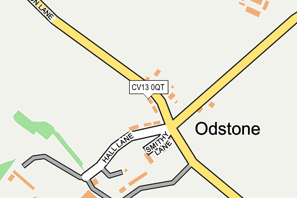 CV13 0QT map - OS OpenMap – Local (Ordnance Survey)