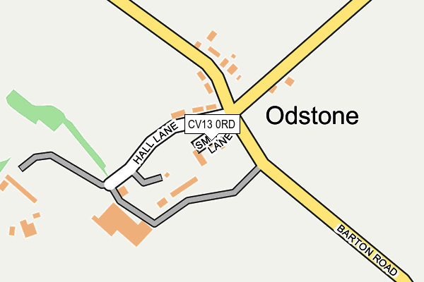 CV13 0RD map - OS OpenMap – Local (Ordnance Survey)