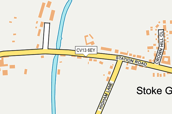 CV13 6EY map - OS OpenMap – Local (Ordnance Survey)