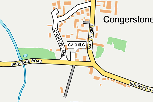 CV13 6LG map - OS OpenMap – Local (Ordnance Survey)