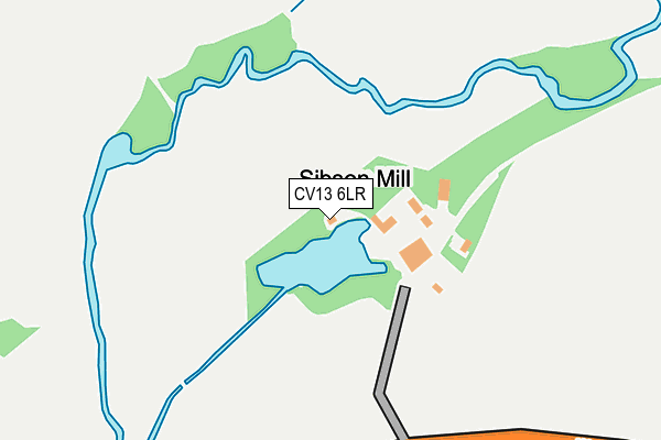 CV13 6LR map - OS OpenMap – Local (Ordnance Survey)