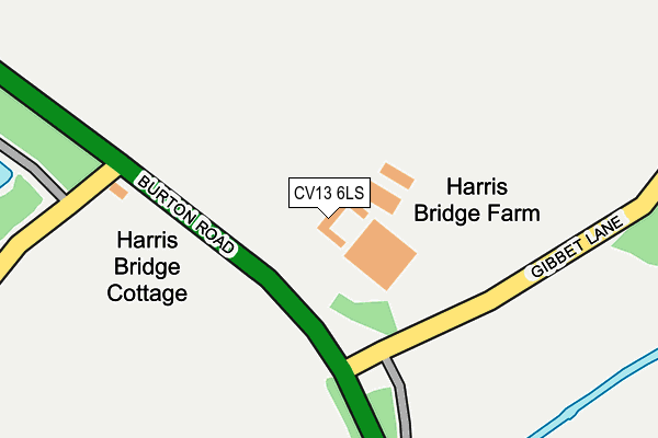 CV13 6LS map - OS OpenMap – Local (Ordnance Survey)