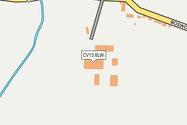 CV13 6LW map - OS OpenMap – Local (Ordnance Survey)