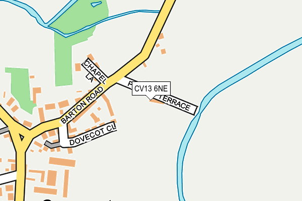 CV13 6NE map - OS OpenMap – Local (Ordnance Survey)