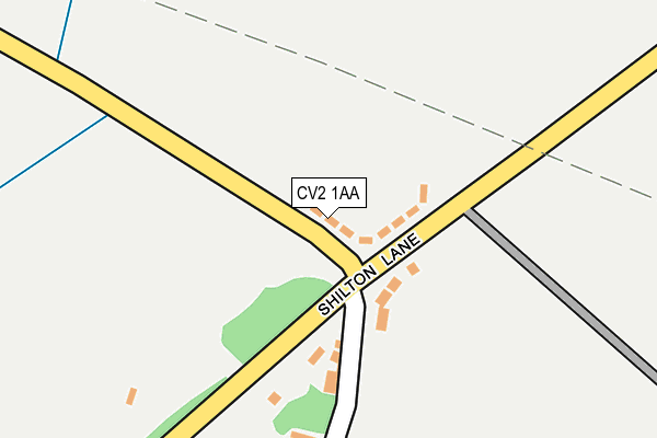 CV2 1AA map - OS OpenMap – Local (Ordnance Survey)