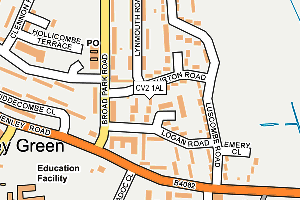 CV2 1AL map - OS OpenMap – Local (Ordnance Survey)