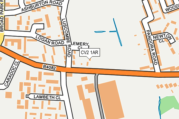CV2 1AR map - OS OpenMap – Local (Ordnance Survey)