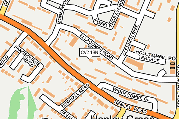 CV2 1BN map - OS OpenMap – Local (Ordnance Survey)