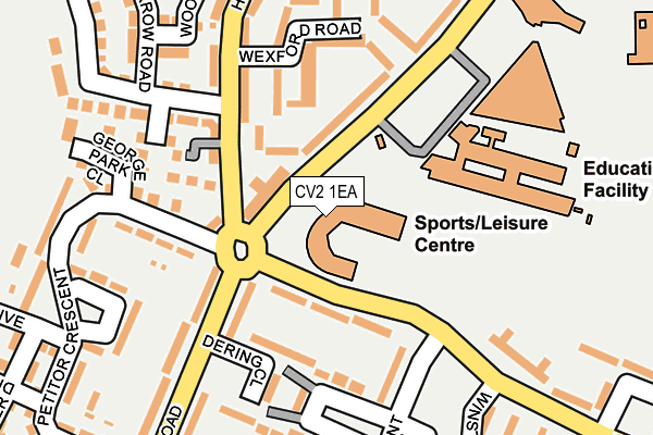 CV2 1EA map - OS OpenMap – Local (Ordnance Survey)