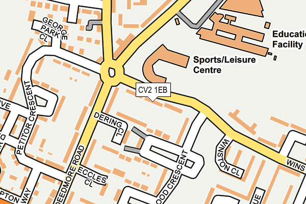 CV2 1EB map - OS OpenMap – Local (Ordnance Survey)