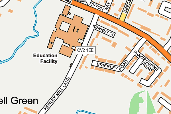 CV2 1EE map - OS OpenMap – Local (Ordnance Survey)