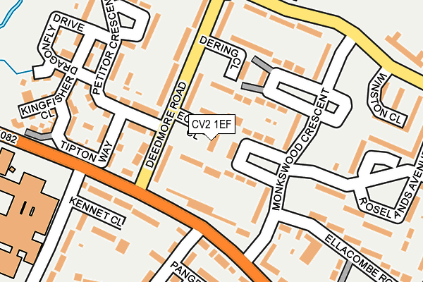 CV2 1EF map - OS OpenMap – Local (Ordnance Survey)