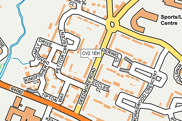 CV2 1EH map - OS OpenMap – Local (Ordnance Survey)